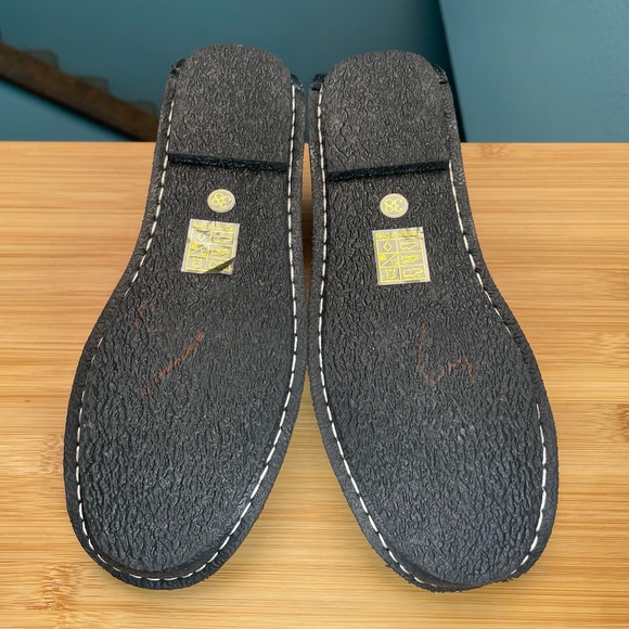 L'Artiste 'Dezi' Rosette Ballet Flats Navy Blue Rose Shoes Spring Step 38 7.5 8 - Picture 14 of 14